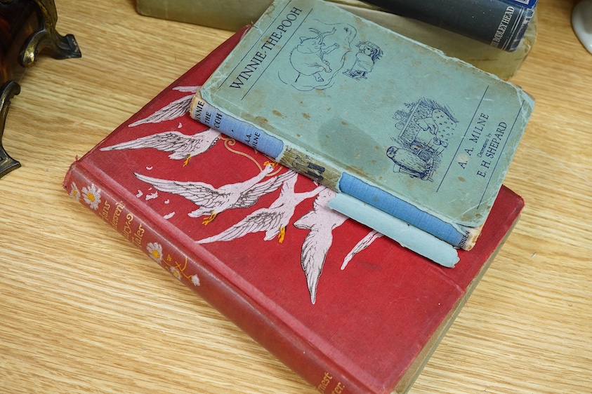 Five Illustrated hardback books to include Vanity Fair, Winnie The Pooh and Hans Andersen Fairy Tales